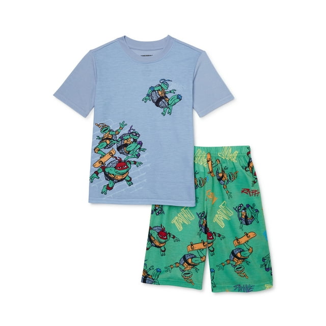 License Boys Short Sleeve Top and Shorts Pajama Set, 2-Piece, Sizes 4-12