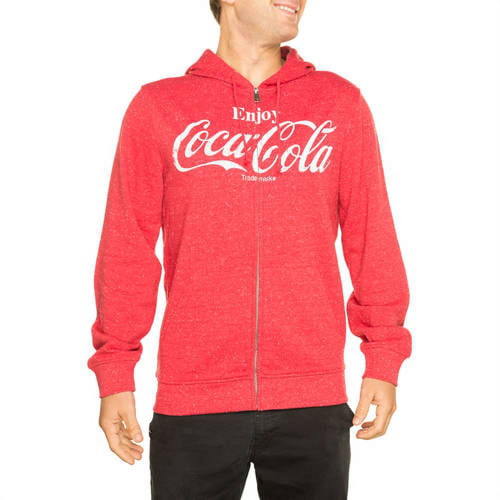 License Coca cola men's d full zip speckled fleece hoodie - Walmart.com