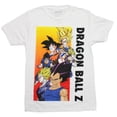 thumbnail image 1 of Dragon Ball Z Mens T-Shirt - Colorful Cast Along Vertical Name, 1 of 1