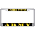 thumbnail image 1 of U.S. Army Chrome License Plate Frame, 1 of 1