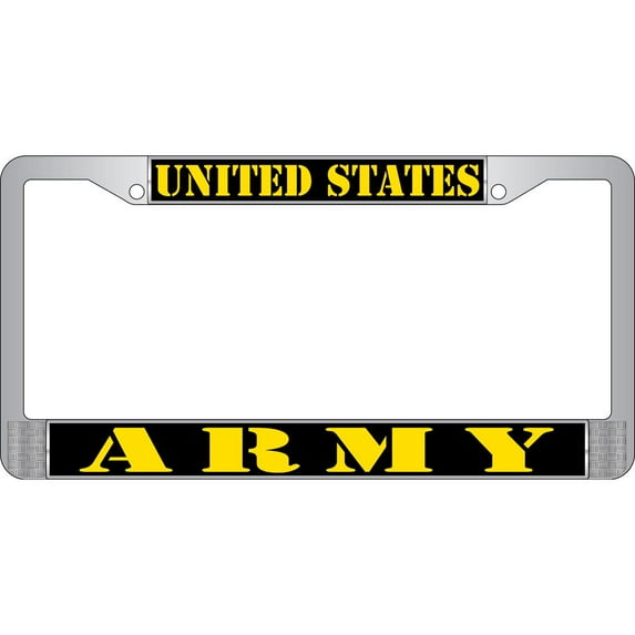 U.S. Army Chrome License Plate Frame