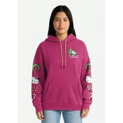 HELLO KITTY Women's Holiday Graphic Hoodie with Long Sleeves, Sizes XXS–XXL