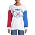 thumbnail image 1 of License Juniors’ Blessed Graphic Sweatshirt, 1 of 6