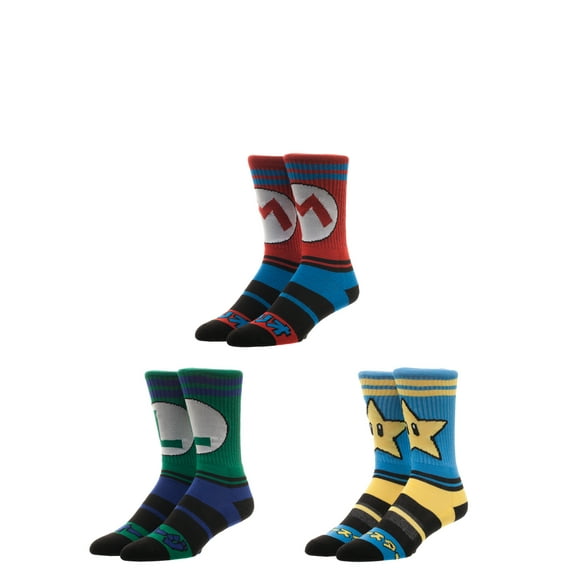 License Men's Athletic Cushion Crew Socks 3-Pack