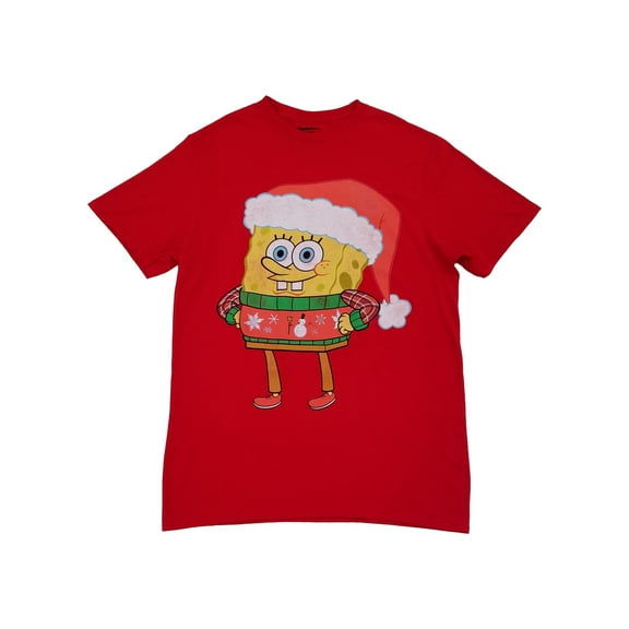 License Men’s SpongeBob SquarePants Christmas T-Shirt