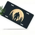 thumbnail image 1 of License Plate, Bigfoot Moon Decorative Front,Personalized Stainless Steel License Plate Cover For Men Women,12.2" X 6.2", 1 of 6