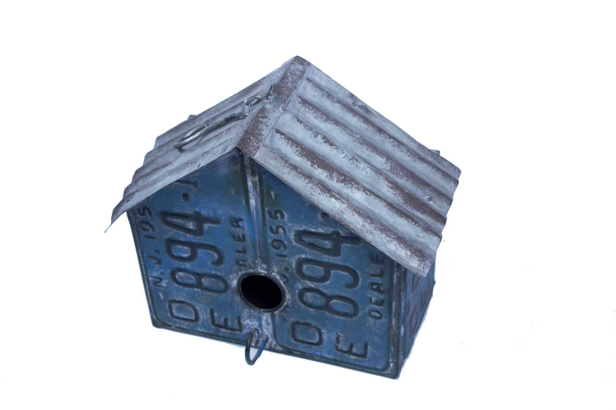 License Plate Bird House with Cleanout Door - image 1 of 1