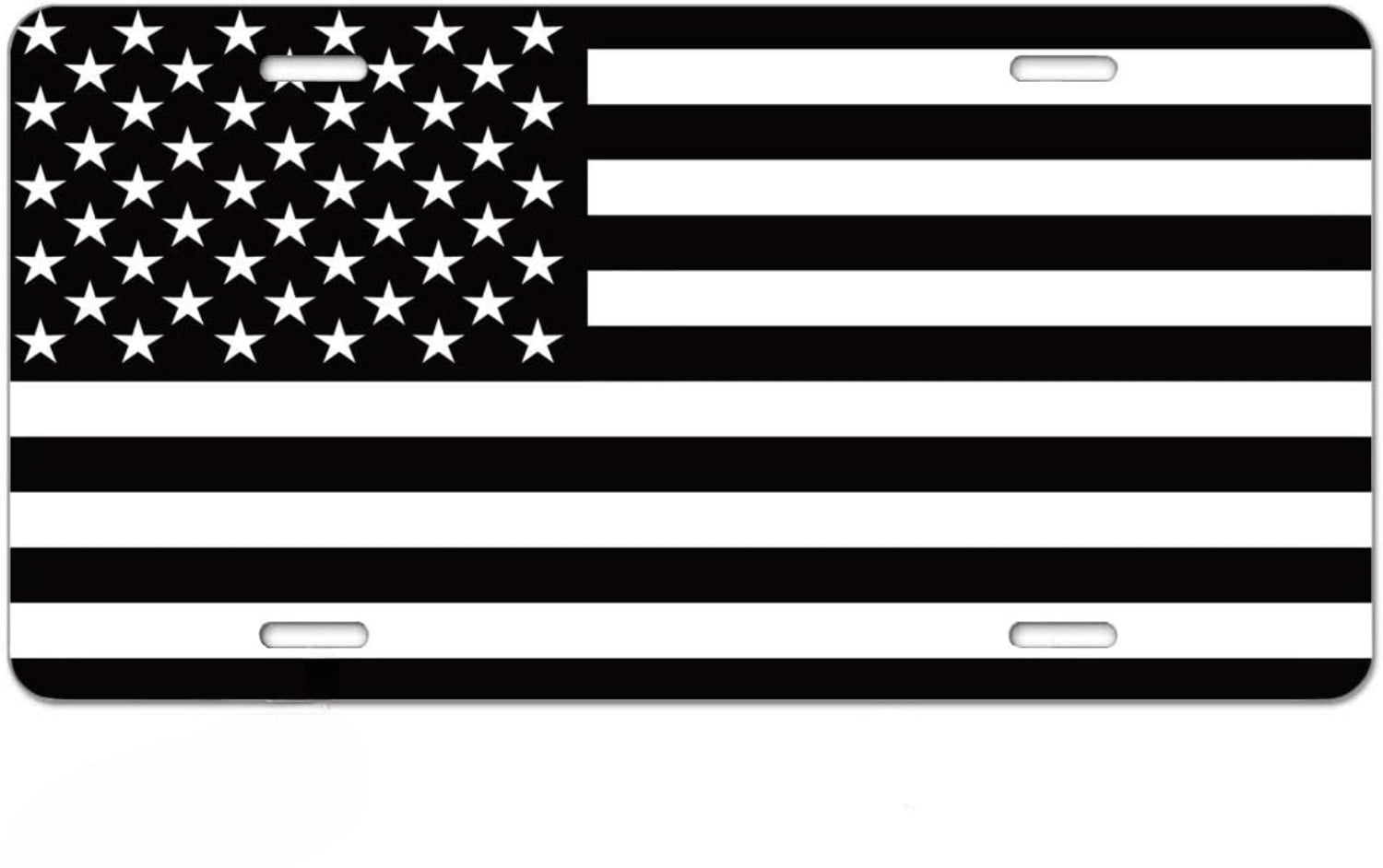 License Plate Blessed Car Tag Black Background Front License Plate