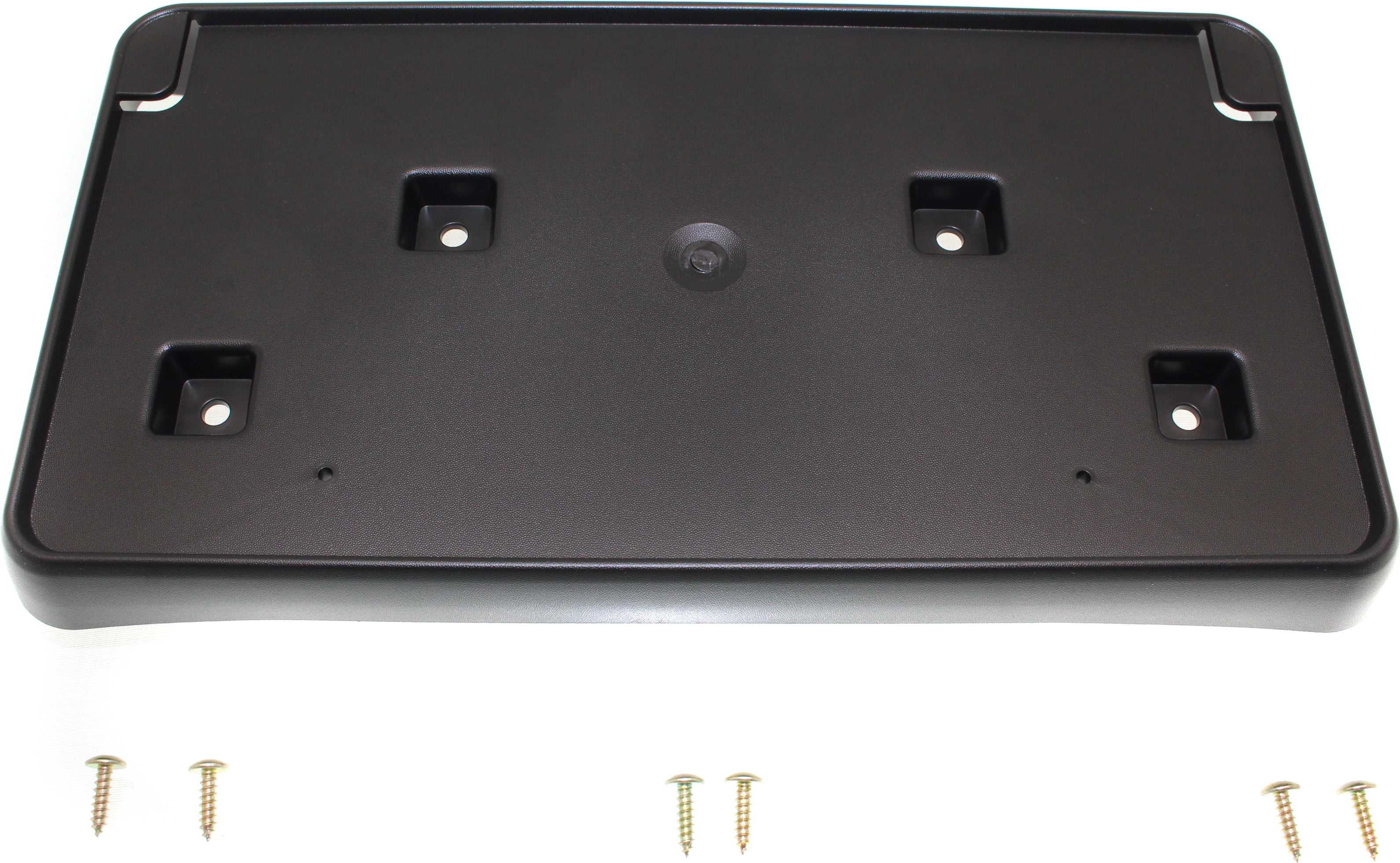 Front License Plate Bracket for 2011-2017 Jeep MK Patriot, Black Plastic Crown Automotive