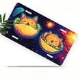 thumbnail image 1 of License Plate, Cats in Tacos in Space Decorative Front,Personalized Stainless Steel License Plate Cover For Men Women,12.2" X 6.2", 1 of 6