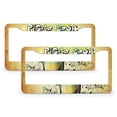 thumbnail image 1 of License Plate Cover Pisco Sour Licenses Plates Frames Front Licenses Plate Covers Car Tag Frame 2 PCS Ice Tea Cocktail Ingredients Aluminum Metal License Plate Frame for Women Men, 1 of 6