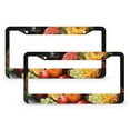 thumbnail image 1 of License Plate Cover Thanksgiving Dinner Licenses Plates Frames Front Licenses Plate Covers Car Tag Frame 2 Pcs Set Autumn Harvest Thanksgiving Aluminum License Plate Frame for US And CA, 1 of 6