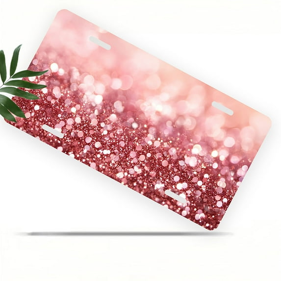 License Plate, Cow in Bathtub with Flowers Decorative Front,Personalized Stainless Steel License Plate Cover For Men Women,12.2" X 6.2"