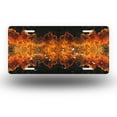 thumbnail image 1 of License Plate,Fiery Abstract Art Decorative Front,Personalized Stainless Steel License Plate Cover For Men Women,12.2" X 6.2", 1 of 7