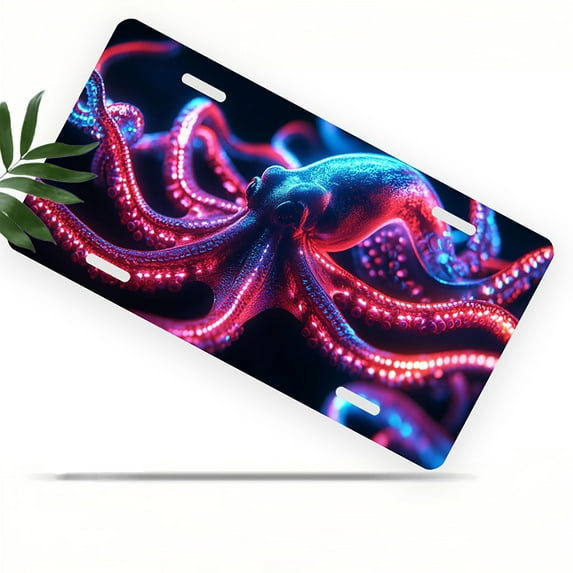 License Plate, Floral "Barely Tolerable" Sign Decorative Front,Personalized Stainless Steel License Plate Cover For Men Women,12.2" X 6.2"