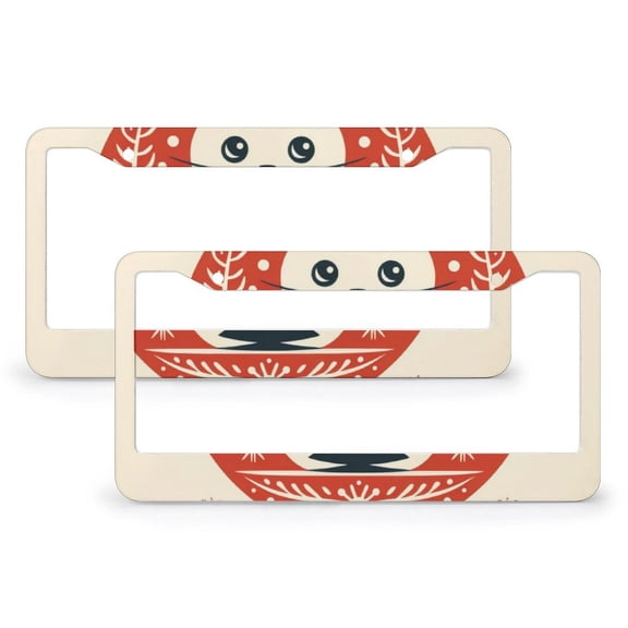 License Plate Frame Meowing Christmas Cat Ar Car Tags Frames Holder 2 Pieces Crazy Cat Lady Cat Gifts Aluminum License Plate Frames Gift for Dad