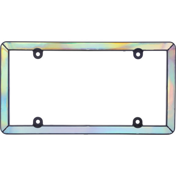 License Plate Frame - Prism, Iridescent/Matte Black