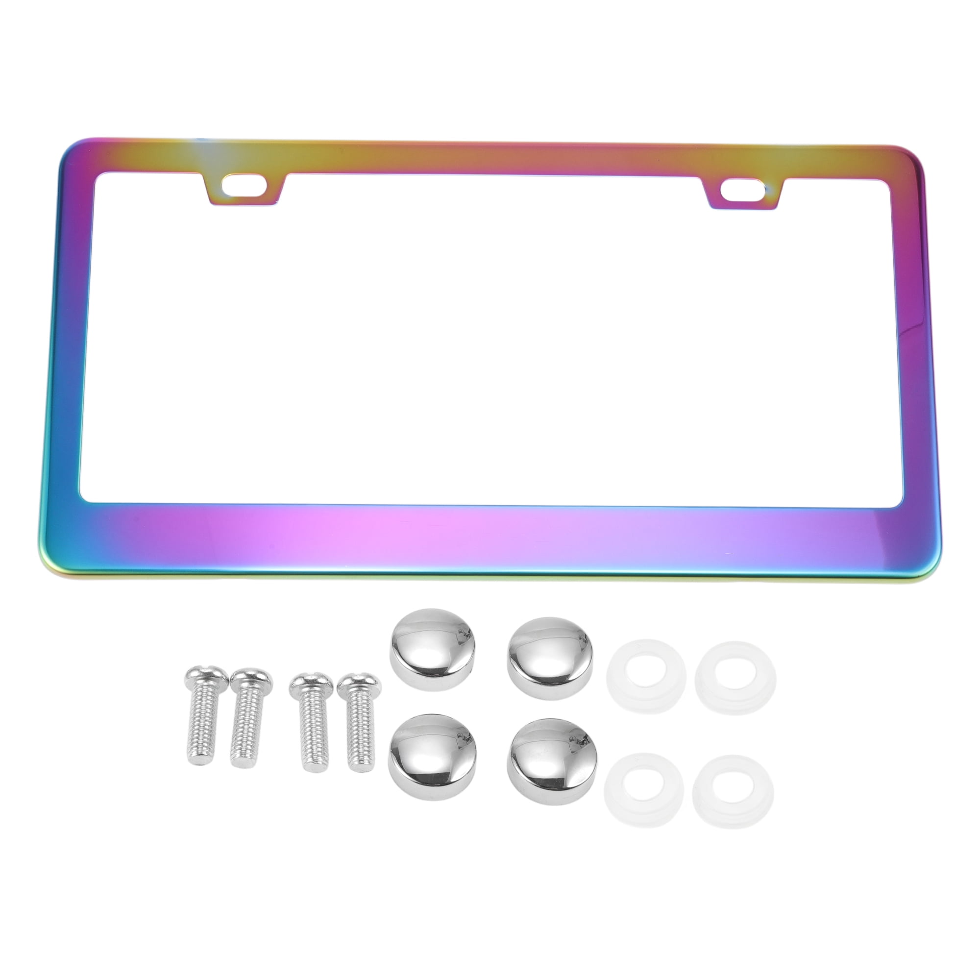 Galaxy Pattern License Plate Frame – Stainless Steel, 12.3 X 6.3 Inches, US/Canada Size 8 thumbnail image