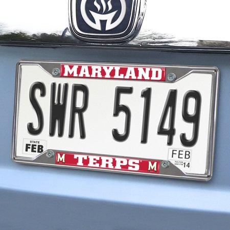 License Plate Frame - Terrapins University of Maryland 6.25"x12.25"
