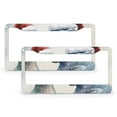thumbnail image 1 of License Plate Frame Two Dinosaurs In The Snow With Santa Hats Car Accessories 2 Pack Cute Cartoon Dinosaur Quality Aluminum License Plate Cover Fits All Car, 1 of 6