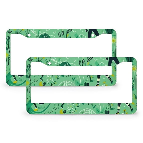License Plate Frames Boys Football Auto Car Accessories Tag 2 Pack Personalized Soccer Player Quality Aluminum Metal License Plate Cover for Us Standard Vehicles
