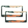 thumbnail image 1 of License Plate Frames Mountain Adventure License Plate Cover Frame 2 Pieces Camp with Mountain Quality Aluminum Metal License Plate Cover Funny Cute for USA Canada Vehicles, 1 of 6