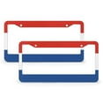 thumbnail image 1 of License Plate Frames National Flag of Holland License Plate Frames Cover Holders 2 Pack National Pride Aluminum Metal License Plate Frame for Women Men Auto Decoration Hardware, 1 of 6