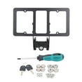 License Plate Holder No Drill Front Bracket Mounting Kit No Adhesives