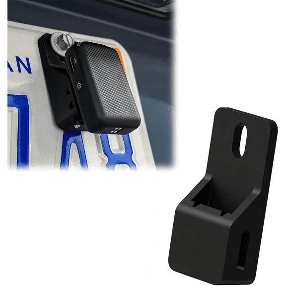 License Plate Mount Compatible with DJI Mic, Vehicle License Plate Holder Compatible with Recording Devices, Car Audio Mounting System