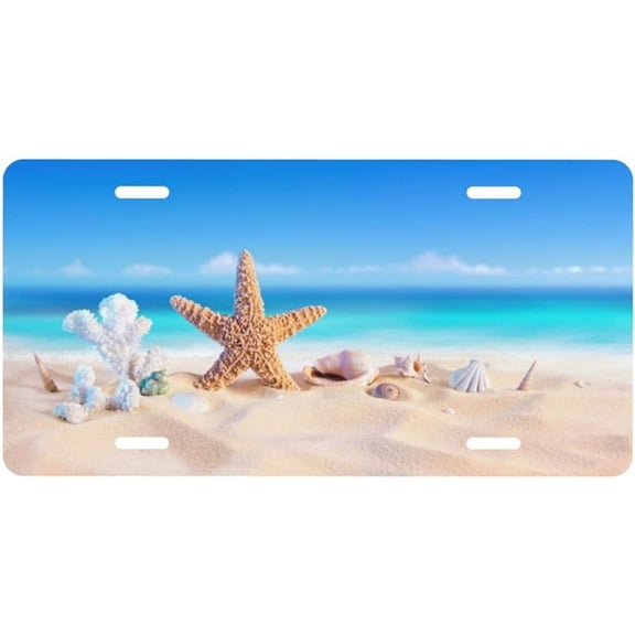 License Plate Nature Mountains Decorative Car Front License Plate,Vanity Tag,Metal Car Plate,Aluminum Novelty License Plate for Men/Women/Boy/Girls Car,6 X 12inch