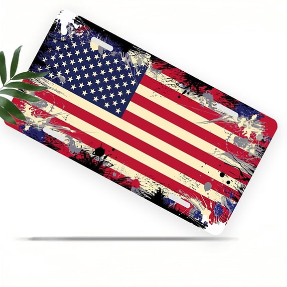 License Plate, RV Camping Query Art Decorative Front,Personalized Stainless Steel License Plate Cover For Men Women,12.2" X 6.2"