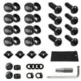 License Plate Screws Kits, Black Anti Theft Mounting Hardware for Car