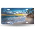 thumbnail image 1 of License Plate Sunrise Over The Beach Decorative Car Front License Plate,Vanity Tag,Metal Car Plate,Aluminum Novelty License Plate for Men/Women/Boy/Girls Car,6 X 12inch, 1 of 10