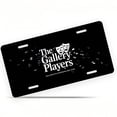 thumbnail image 1 of License Plate, The Gallery Players Logo Decorative Front,Personalized Stainless Steel License Plate Cover For Men Women,12.2" X 6.2", 1 of 7