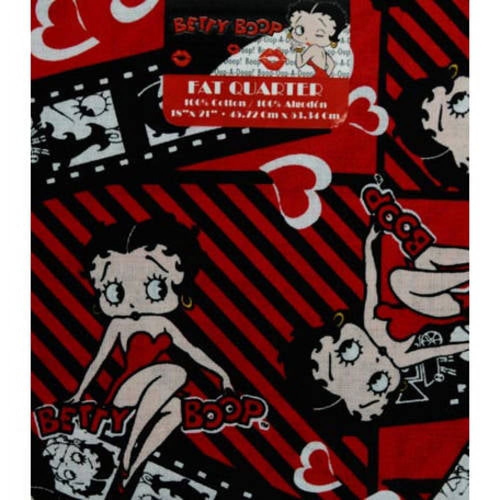 License Precut 100% Cotton  Betty Bopp Red Color