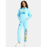 SPONGEBOB SQUAREPANTS Women's Front Back Graphic Hoodie Sweatshirt, Sizes XXS–XXL