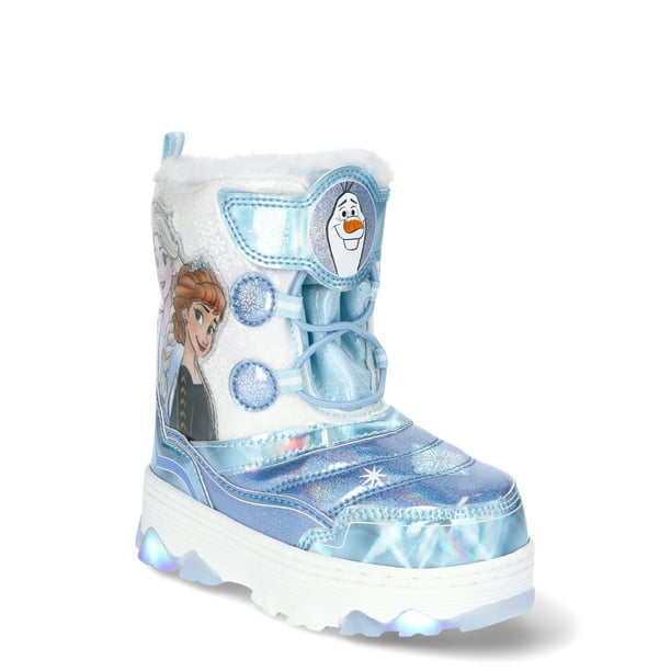 Disney Toddler Girls Frozen Light Up Snow Boots, Sizes 7-12