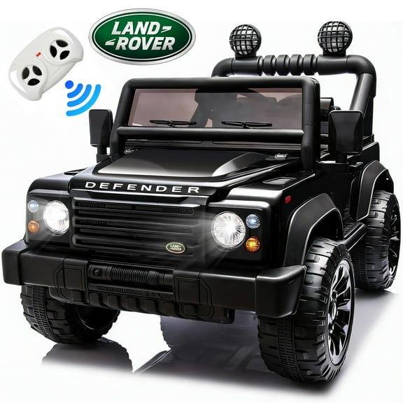 24V 2 Seater Ride On Car for Kids, Land Rover Defender Volta 5008, Kids Powered Electric Car with Remote Control, Bluetooth Music, LED, 4 Wheel Suspension Ride On Toys for Boys Girls 3–6, Green