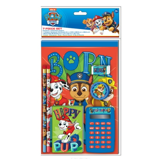 Licensed 7 Piece School Stationary Set