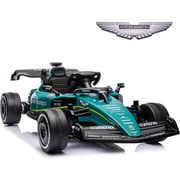 Licensed Aston Martin 24V Drift Go Kart for Kids   F1-Inspired Design, 4x100W Motors, EVA Drift Wheels & Parent Remote with Music, Ride-On Toy Car for Boys & Girls 3-8