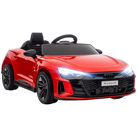 Licensed Audi RS e-tron GT 12V Ride On Car Truck for Kids, Electric Car Ride On Vehicle w/Parent Remote Control, Music, Lights, for Toddlers, Red