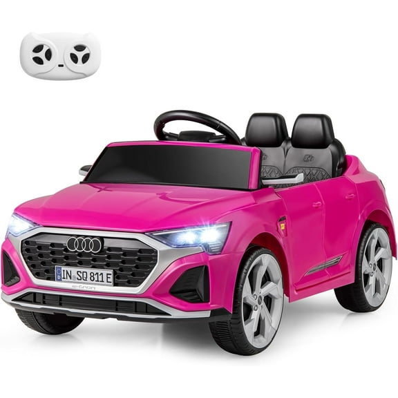 Licensed Audi SQ8 Ride on Car by OLAKIDS, Battery Powered Electric Vehicle for with Remote Control, Adjustable Music, LED Lights, Suspension, Driving Toy Gift for Kids Toddler Age 3 