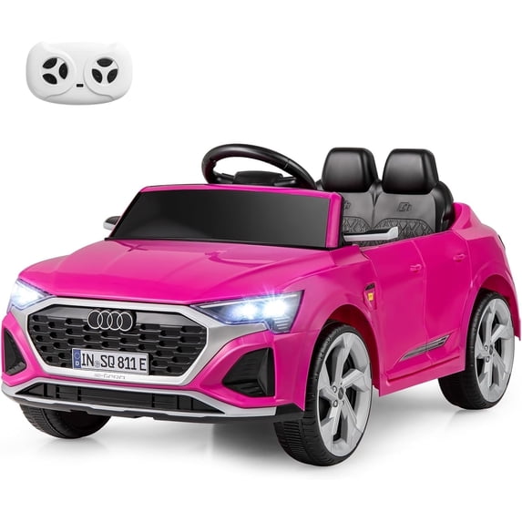 Licensed Audi SQ8 Ride on Car by OLAKIDS, Battery Powered Electric Vehicle for with Remote Control, Adjustable Music, LED Lights, Suspension, Driving Toy Gift for Kids Toddler Age 3+