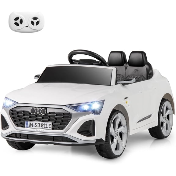 Licensed Audi SQ8 Ride on Car by OLAKIDS, Battery Powered Electric Vehicle for with Remote Control, Adjustable Music, LED Lights, Suspension, Driving Toy Gift for Kids Toddler Age 3 