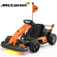 thumbnail image 1 of McLaren 36 Kids Electric Go Kart, 36V Powered Drift Racing Ride On Car Toy, 500W Dual Motor, 3-Level Adjustable Seat, Rear-Wheel Drive, 360° Spin Pedal Go Kart for Boys Girls Ages 6+, Orange, 1 of 9