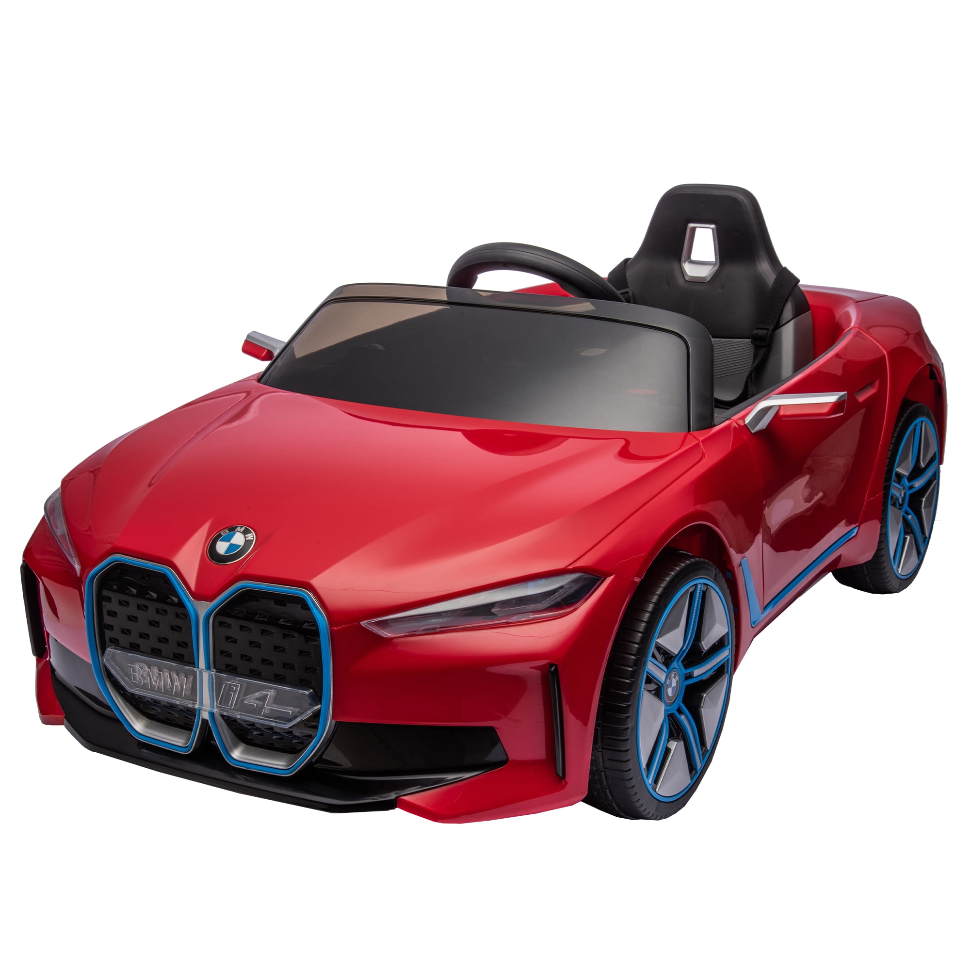 Licensed BMW I4 12V Ride on Car with Remote Control Kids Ride on Toy for 3 6 Years Old Battery Powered Electric Vehicle Bluetooth Best Gift for Boys