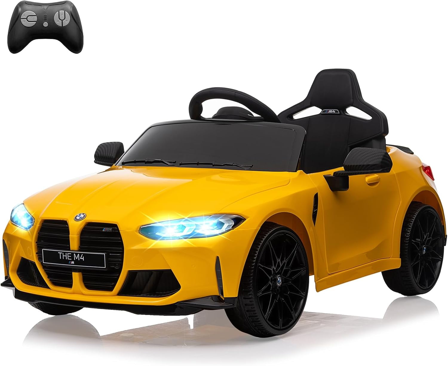 Licensed BMW M4 12V RideOn Car for Kids, BatteryPowered Vehicle with