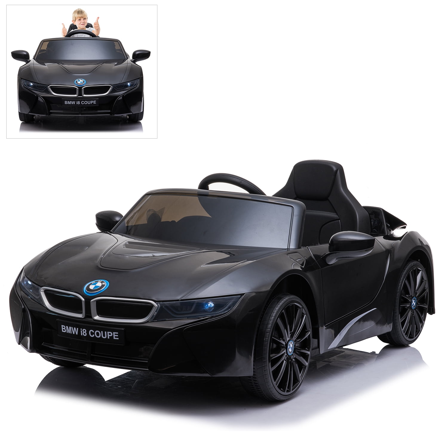 Licensed BMW i8 Coupe Kids Electric Ride On Car with Parental Remote ...