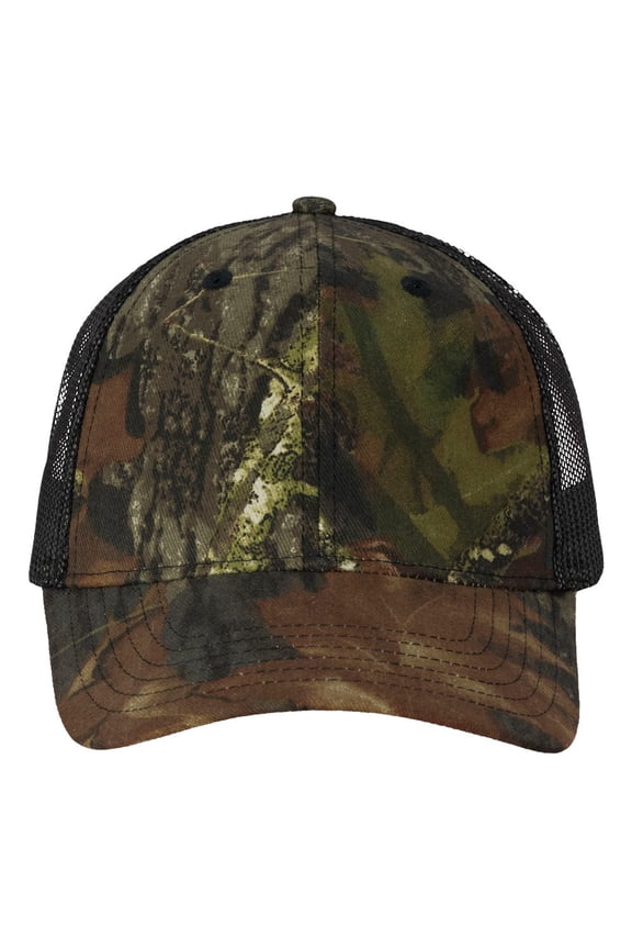 VC150M Licensed Camo Mesh Cap-Mossy Oak Breakup/ Black Mesh