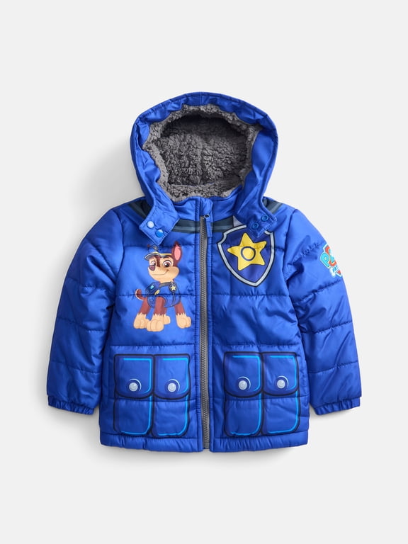 Licensed Character Toddler Boys Heavyweight Puffer Jacket, Sizes 2T-5T
